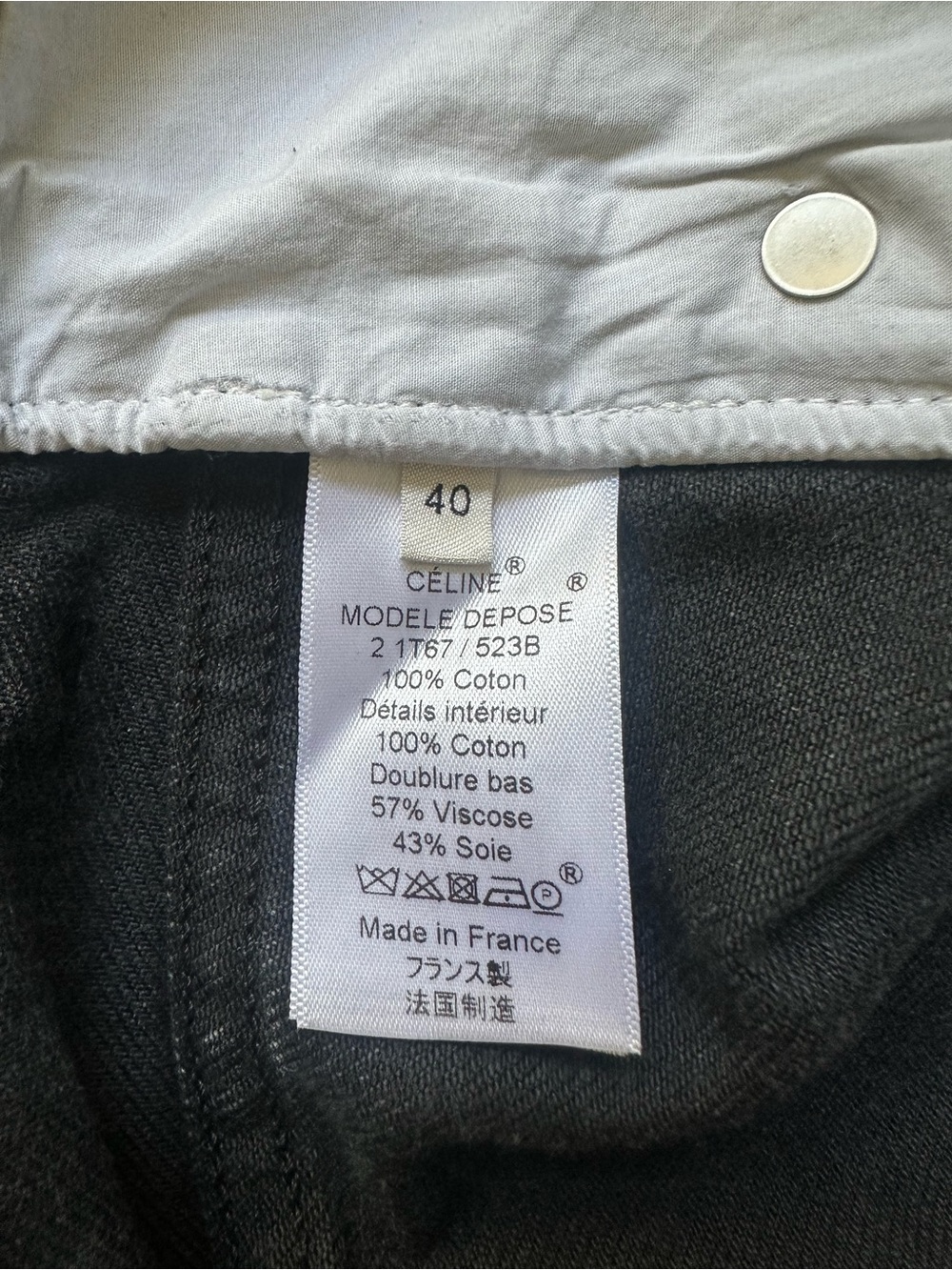 CELINE Phoebe Philo rare clean black denim jeans sz 40 - Picture 11 of 15